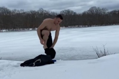 Kiedy chcesz pokazać jakim jesteś kozakiem w morsowaniu