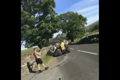 Kiedy mocno wkurzysz rolnika i zablokujesz mu drogę