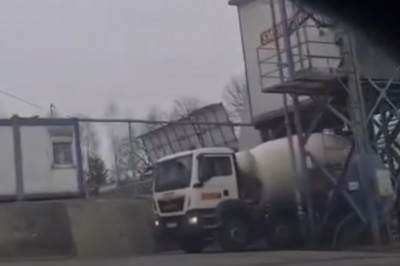 2,3 promila tyle miał kierowca ciężarówki - nagranie z Wadowic