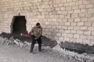 Facet miał więcej szczęścia niż rozumu podczas rozbiórki ściany