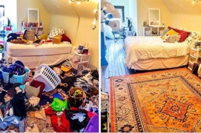 Galeria zdjęć przed i po, pokazujących niesamowity efekt zwykłego posprzątania