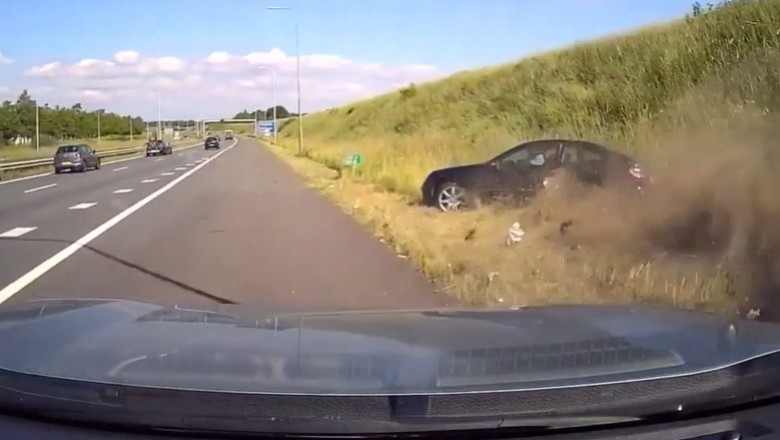 Kiedy cwaniakujesz Mercedesem na autostradzie i kończysz dachowaniem