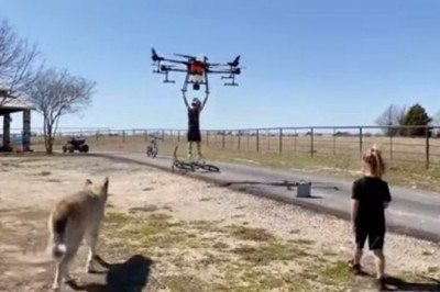 Ojciec postanowił za pomocą syna testować drona