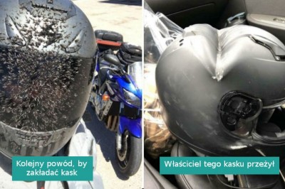 14 zdjęć pokazujących, dlaczego ZAWSZE należy zakładać kask lub hełm 