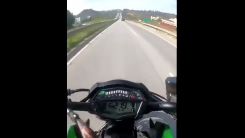 Kiedy lecisz motocyklem 220 km/h i nagle wyskakuje Ci ciężarówka 