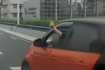 Momentalna karma za chamskie zachowanie na drodze