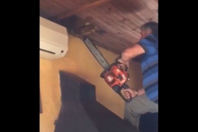 Chciał być bohaterem w swoim domu, a tylko zapełnił portki