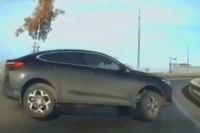 Kiedy masz BMW i tak Ci się spieszy, że wyprzedzasz na zakręcie 