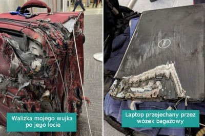 16 osób, których bagaże zostały kompletnie zrujnowane przez linie lotnicze