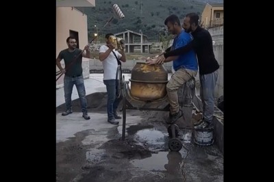 Chłopaki na budowie pokazali jak kręcili Uwierz w ducha