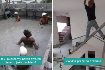 Przykłady ludzi którzy za nic mają przepisy bezpieczeństwa w pracy