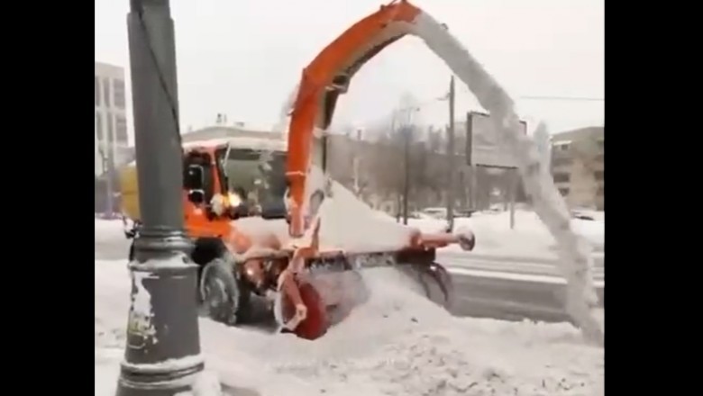 Kiedy kierowca odśnieżarki nie ogarnia odśnieżania