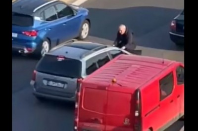 Odjechał z gościem na masce czyli GTA po Słowacku