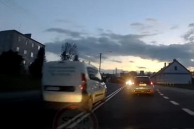 Na podwójnej wystartował na czołówkę z policją