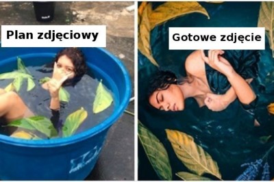 Porównanie jak wyglądają przygotowania do sesji zdjęciowej i efekty końcowy