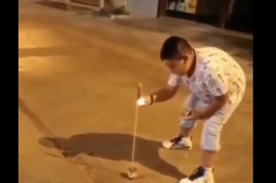 Dzieciak kontra fajerwerki. Szybko pożałował tej zabawy