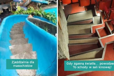 16 niedorzecznie zaprojektowanych schodów, które stanowią zagrożenie dla życia i zdrowia