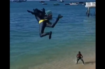 Hardocorowy skok do wody, który nie skończył się dobrze