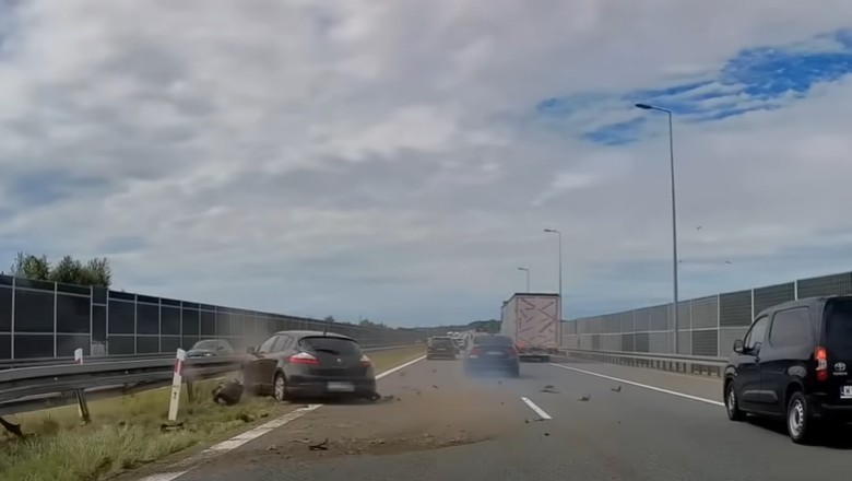 Tak się kończy jazda na zderzaku przy 140 km/h na autostradzie