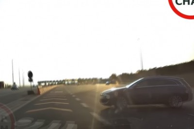 Najgłupszy manewr przed bramkami na autostradzie