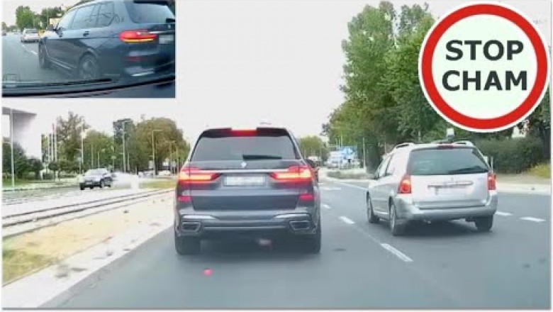 Typ w BMW X7 nie wytrzymał ciśnienia po usłyszeniu klaksonu