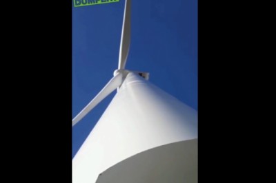 Tak wygląda praca na wiatraku przy silnym wietrze