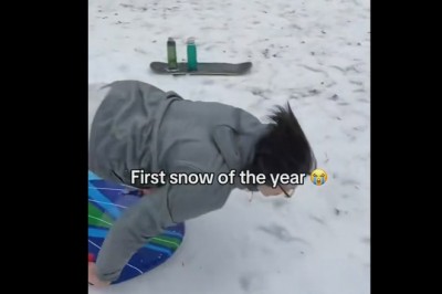 Bolesne spotkanie twarzy z pierwszym śniegiem
