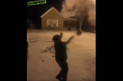 Wylewanie wrzątku na mrozie które poszło bardzo źle