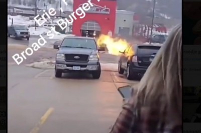 Nie chciał aby auto się spaliło więc je rozbił