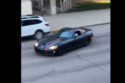 Chciał się popisać Corvettą ale jej moc go pokonała