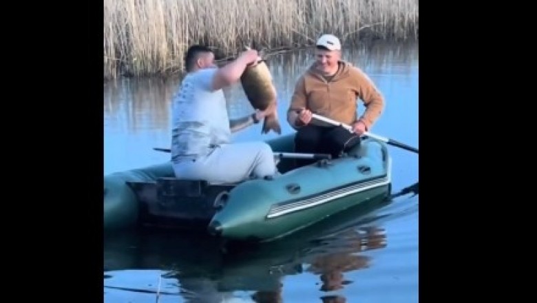 Chciał się pochwalił ogromną rybą i szybko tego pożałował