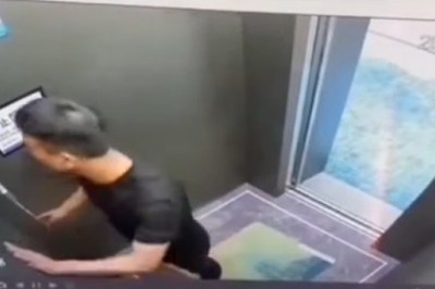 Nietypowa przygoda gościa w windzie. Nie mógł tego ogarnąć