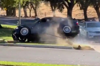 Mistrz prostej w BMW pokazuje swoje „umiejętności”