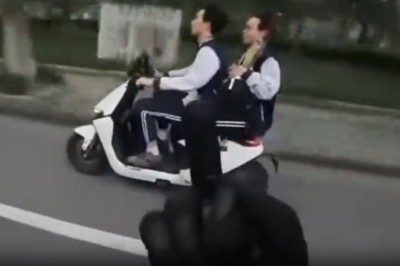 Chciał być zabawny ale nie wyszło. Szybka karma dla motocyklisty