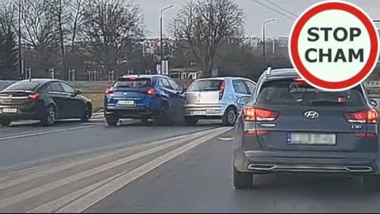 Pieszy który miał ogromnego farta vs kierowca