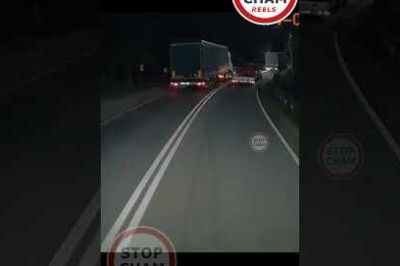 Ryzykował życie wielu osób! Nagranie pirata drogowego w TIRe na DK46