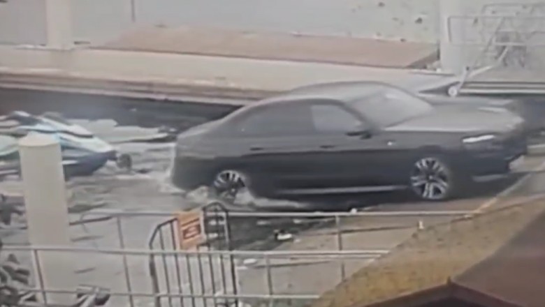 „Wodowanie BMW” - nagranie z zatopienia luksusowego auta we Włocławku
