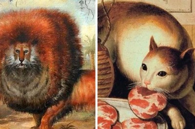 Najdziwniejsze malowidła kotów znalezione na średniowiecznych obrazach