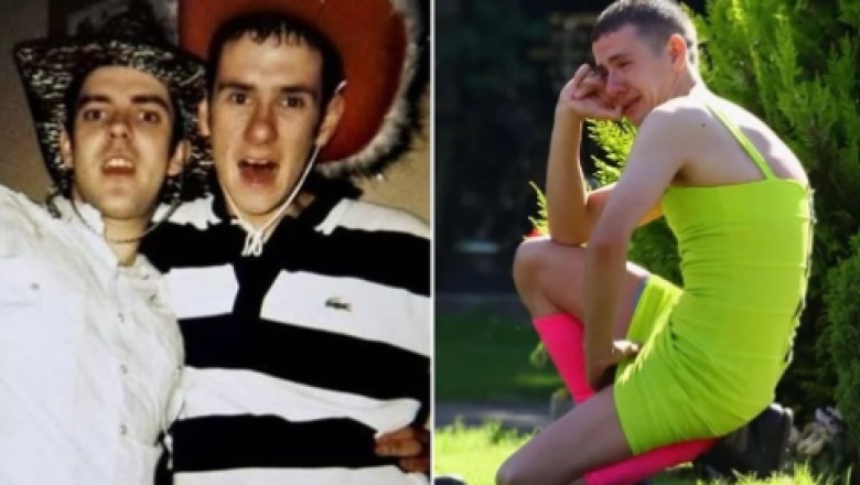 Dotarł na pogrzeb przyjaciela w jaskrawozielonej sukience. Tak spełnił ich wspólną obietnicę