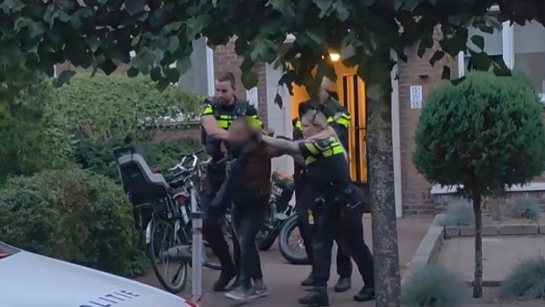 „Jak tylko wyjdę - Was rozp@*dole”. Nagranie z zatrzymania agresywnego Polaka w Holandii