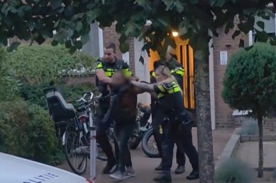 „Jak tylko wyjdę - Was rozp@*dole”. Nagranie z zatrzymania agresywnego Polaka w Holandii