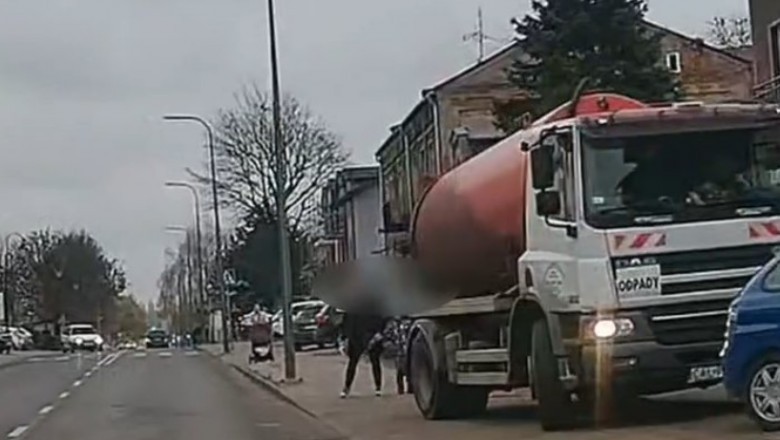 Tak wielkim pojazdem wjechał przed pieszych, bo „musi szybko do sklepu”. Internauci nie kryją oburzenia