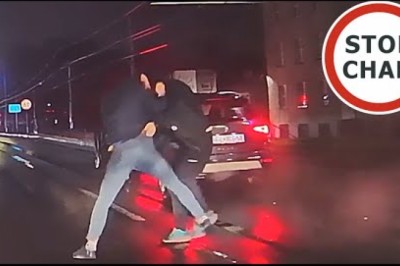 Zrobili sobie Fame MMA na środku drogi. Nagranie z Bytomia