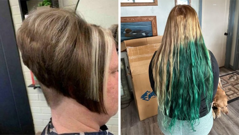 Farbowanie i strzyżenie włosów, które poszło tak źle, że trafiło do internetu