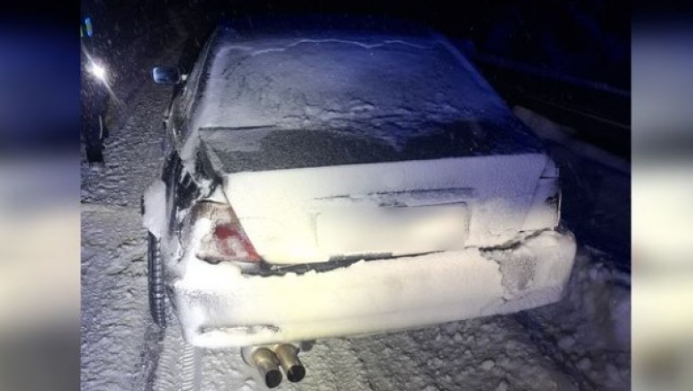 Driftowanie BMW w Zakopanym zakończyło sie odjazdem na lawecie i mandatami