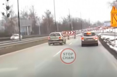 Prawie się udało czyli wjazd w oznakowanie na kończącym się pasie podczas wyprzedzania