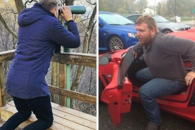 Te zdjęcia udowadniają, ze bycie wysokim to nie zawsze jest zaleta