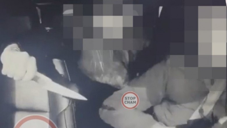 Kobieta w ciąży zaatakowała nożem taksówkarza w Łodzi - opublikowano nagranie