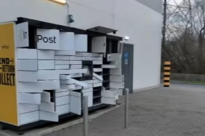 Na nagraniu pożalił się jak wyglądał paczkomat w UK kiedy chciał odebrać torbę za 1000zł