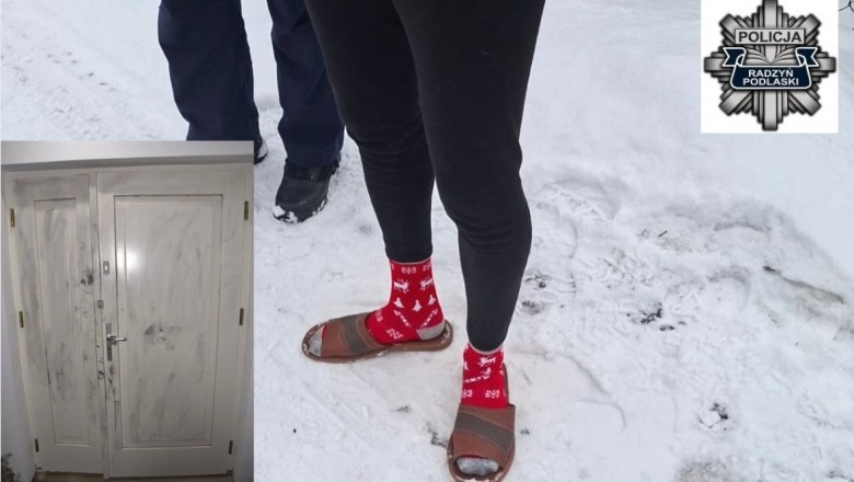 Włamał się do domu, zjadł kiełbasę i położył się spać. Wcześniej pożyczył od właściciela skarpetki i kapcie
